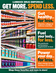 Lubbock wellness, supplements, and energy savings