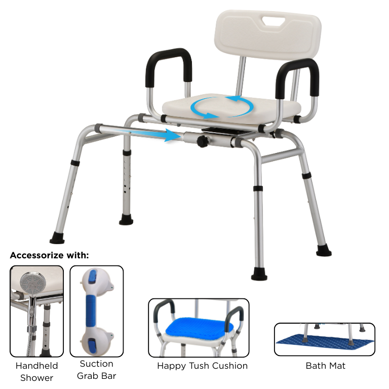 NOVA Sliding Swivel Seat Transfer Bench